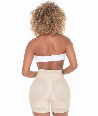 Short Modelador Realce Glúteo Invisível Sem Costuras | FU143 - CintasMariaE
