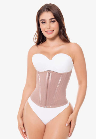 Corset - Circon - Espartilho Afina Cintura Com 15 Barbatanas Para Figuras Tipo Ampulheta - CintasMariaE