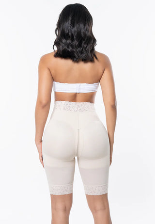 Short de Alta Compressão com Abertura Perineal e Reforço Abdominal I SO311SR - CintasMariaE