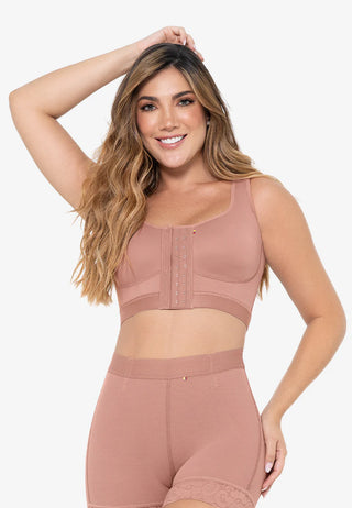 Sutiã Pós-Cirúrgico com Suporte de Postura e Molde Anatômico I SU123ST - CintasMariaE