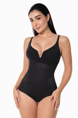 Body Modelador Loto: Controle Abdominal e Glúteos Sem Costura - CintasMariaE