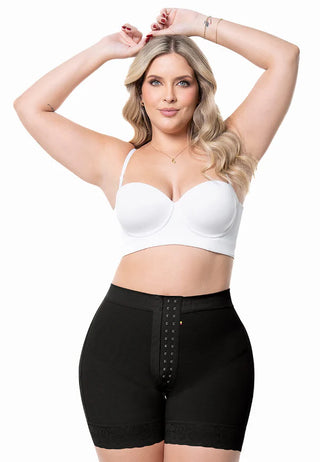 Short modelador levanta bumbum cintura alta compressão | SO302SR
