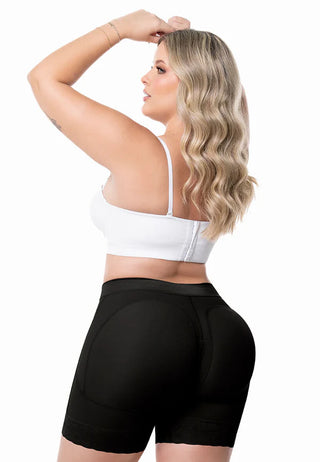 Short modelador levanta bumbum cintura alta compressão | SO302SR