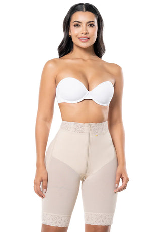 Short de Alta Compressão com Abertura Perineal e Reforço Abdominal I SO311SR - CintasMariaE