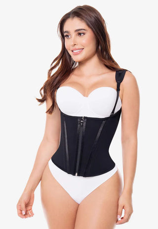 Colete Corset -Zafiro - Espartilho Afina Cintura Para Figuras Tipo Ampulheta - CintasMariaE
