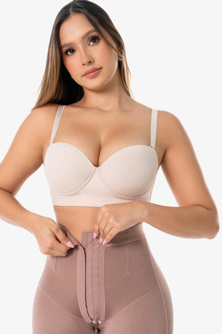 Bermuda cinta modeladora cor cacau. Calcinha de alta compressão que modela a cintura e suaviza as coxas.