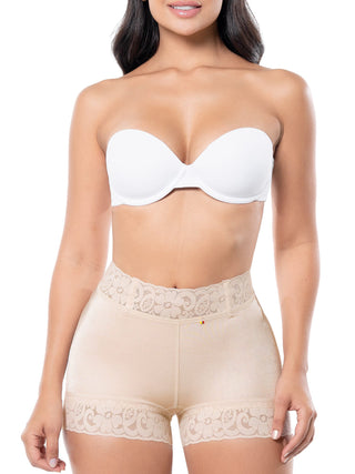 Calcinha Modeladora Cachetero MariaE na cor Bege – vista frontal. Efeito Invisível. Ref. SO139ST