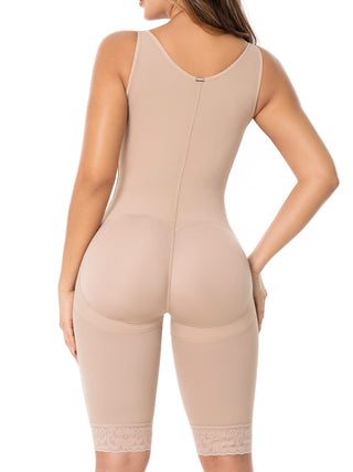 Cinta Modeladora Bermuda Sem Busto MariaE na cor Latte – foto do produto. Afina a Cintura. Ref. CN277SR