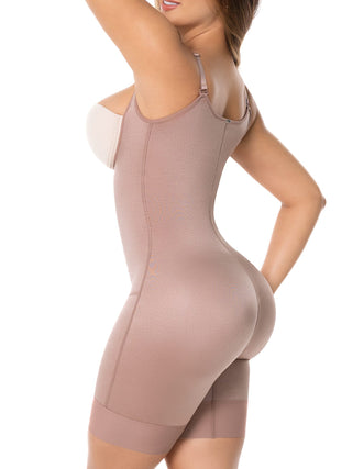 Cinta Modeladora Bermuda Sem Busto MariaE na cor Cacau – foto do produto. Efeito Invisível. Ref. CN004SR