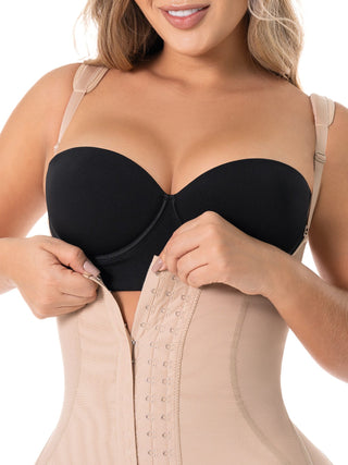 Cinta Modeladora Bermuda Sem Busto MariaE na cor Latte – foto do produto. Empina o Bumbum. Ref. CN136SR