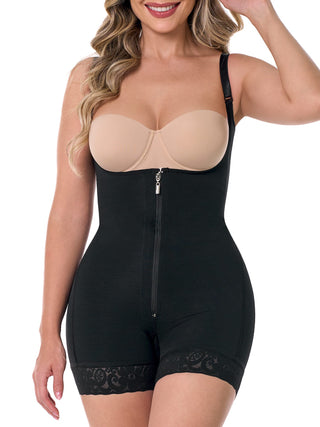Cinta Modeladora Curta Sem Busto MariaE na cor Preto – foto do produto. Empina o Bumbum. Ref. CN235ST