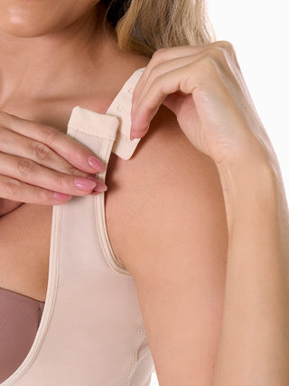 Cinta Modeladora Meia Coxa Sem Busto MariaE na cor Bege – foto do produto. Empina o Bumbum. Ref. CN412ST