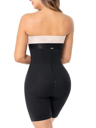 Cinta Modeladora Meia Coxa Sem Busto MariaE na cor Preto – foto do produto. Empina o Bumbum. Ref. CN001SR