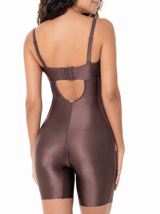 Malva - Body Modelador Corpo Inteiro Meia Perna Sem Costuras