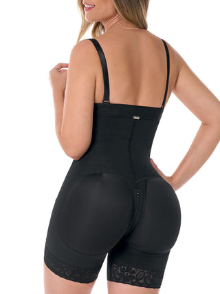 Cinta Modeladora Strapless Sem Busto MariaE na cor Preto – foto do produto. Empina o Bumbum. Ref. CN143ST