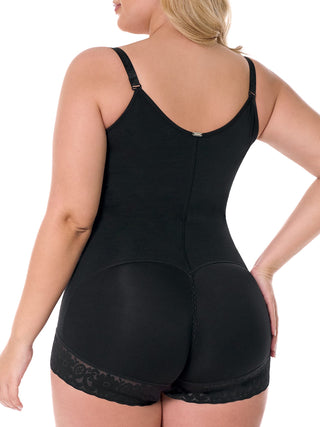 Cinta Modeladora Tipo Body Sem Busto MariaE na cor Preto – foto do produto. Levanta o Bumbum. Ref. CN101ST