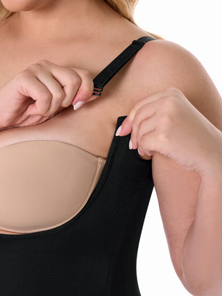 Cinta Modeladora Tipo Body Sem Busto MariaE na cor Preto – foto do produto. Levanta o Bumbum. Ref. CN101ST