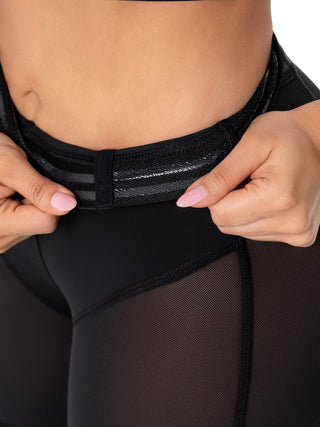 Short Modelador Cintura Alta MariaE na cor Preto – foto do produto. Efeito Barriga Lisa. Ref. SO001SR