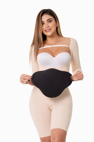 Placa abdominal anatômica em forma de pera | PL003UN - CintasMariaE